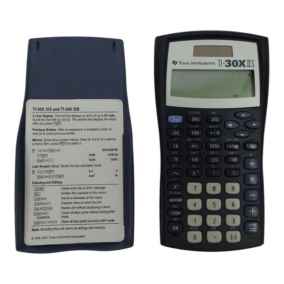 Texas Instruments TI 30X IIS 2 Line Scientific Calculator Solar Tested Works - Picture 2 of 12
